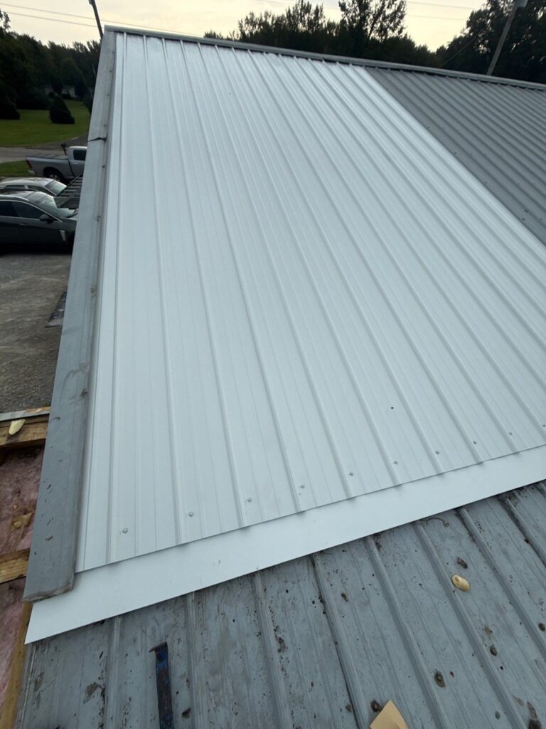 New metal roof going on in Camden