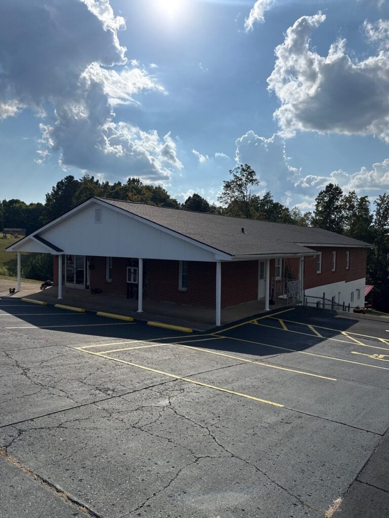 A commercial building re-roof in Charlotte