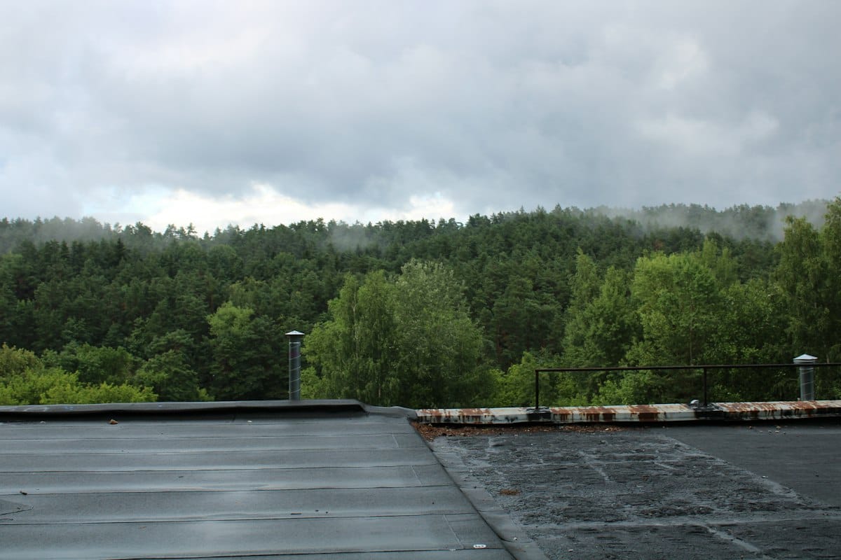 Black EPDM rubber membrane flat roof, Dickson, TN