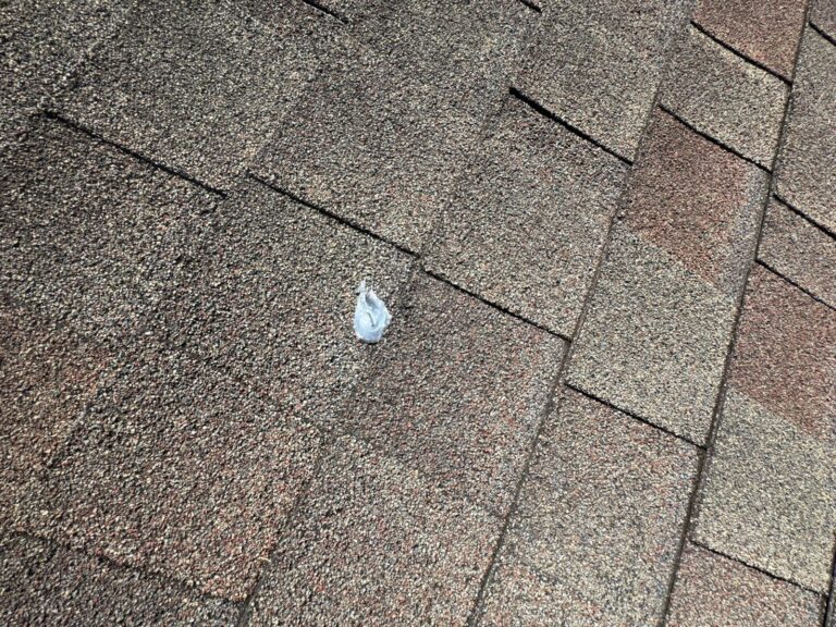 Hail hits marked during an inspection in New Johnsonville
