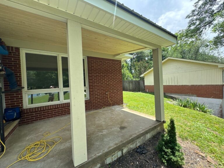 A new porch roof in Waverly